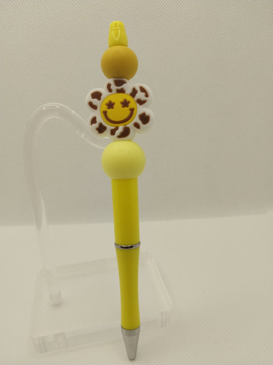 Smiley Face Flower Pen    20724